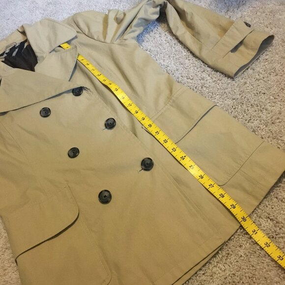 Tommy Hilfiger Double Breasted Cotton Blend Coat - Picture 15 of 16